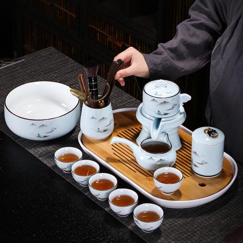 青瓷全自动茶具套装 客厅里的懒人功夫茶，一键喝好茶